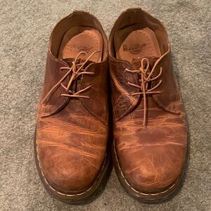 Dr. Martens Brown Leather Oxford Shoes